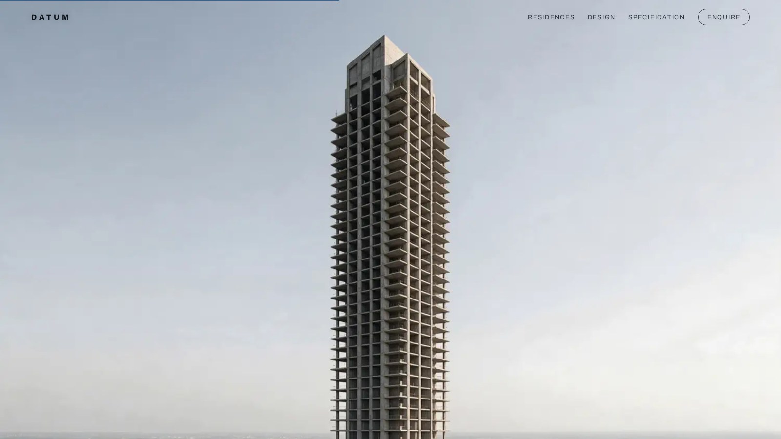 Datum — tower assembling from its drawing